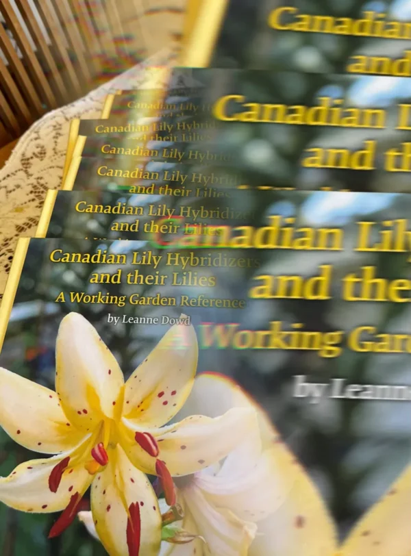 Canadian Lily Hybridizers book stack.