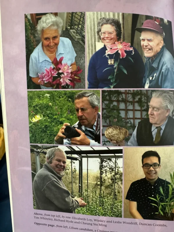 Here's an 8-word alt tag for the image: Group photo of gardeners with flowers and plants.